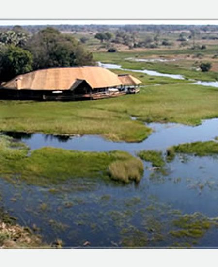 Moremi Crossing - auf einer Insel
inmitten des Okavango gelegen.
Durch die Lage bietet Ihnen dieses Camp
Safarioptionen, die Sie bisher noch nicht
erlebt haben. botswana-moremicrossing-front