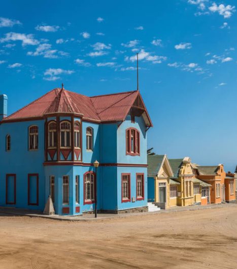 Architektur aus der Zeit des beginnenden
20. Jahrhunderts in der ältesten Stadt des Landes.