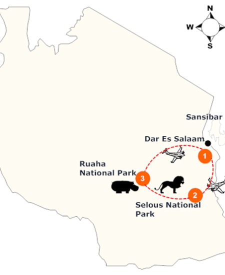Tansania Südliche Wildparks Safari