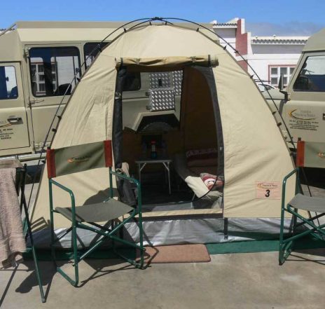 Eindrücke Ihrer Campingausrüstung: das Zelt ist geräumig genug, um bequem darin zu schlafen